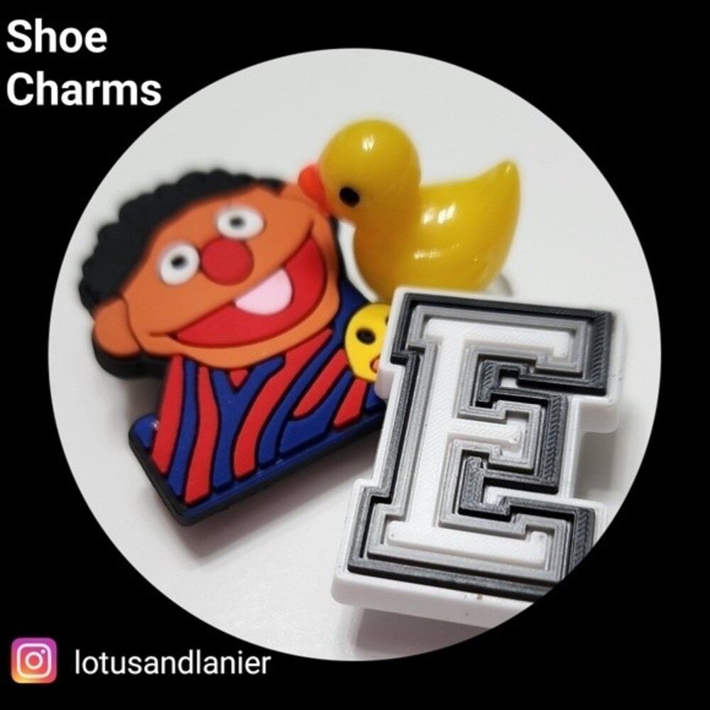Shoe Charms "My 70's childhood"  Set of 3